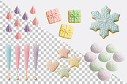 Pastel Christmas Cookies & Candy Cli, an Illustration by SVGArt (Thumbnail 2 of 8)