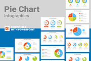 Pie Chart infographic PowerPoint, a Presentation Template by Mighty-Slide (Thumbnail 1 of 8)
