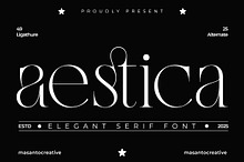 Aestica – Elegant Stylish Serif Font