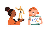 Kids students study at school set, an Education Illustration by Good Studio (Thumbnail 13 of 16)