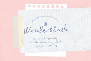 Wanderblush Adorable Handwritten