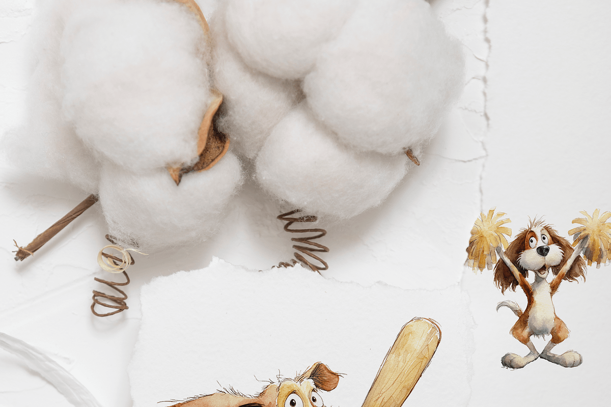 20 Quirky Baseball Dog Clipart, a Decorative Illustration by Pati Charm Studio (Photo 7 of 8)