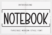 Notebook | Script Font, a Script Font by Scratchones (Thumbnail 1 of 8)