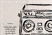 Slumber Party Clipart, Sleepover, an Object Illustration by The October Creative (Thumbnail 3 of 6)