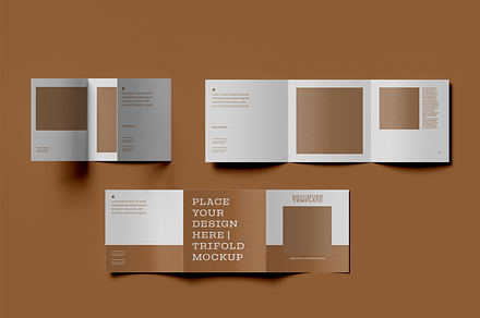 Four Brochure Mockup, an Advertising Mockup by Xtrahive