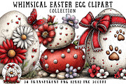 Whimsical Easter Egg Clipart, an Illustration by OK Design (Thumbnail 1 of 6)