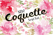 Coquette Script Font, a Script Font by The Thrill of Design (Thumbnail 1 of 8)