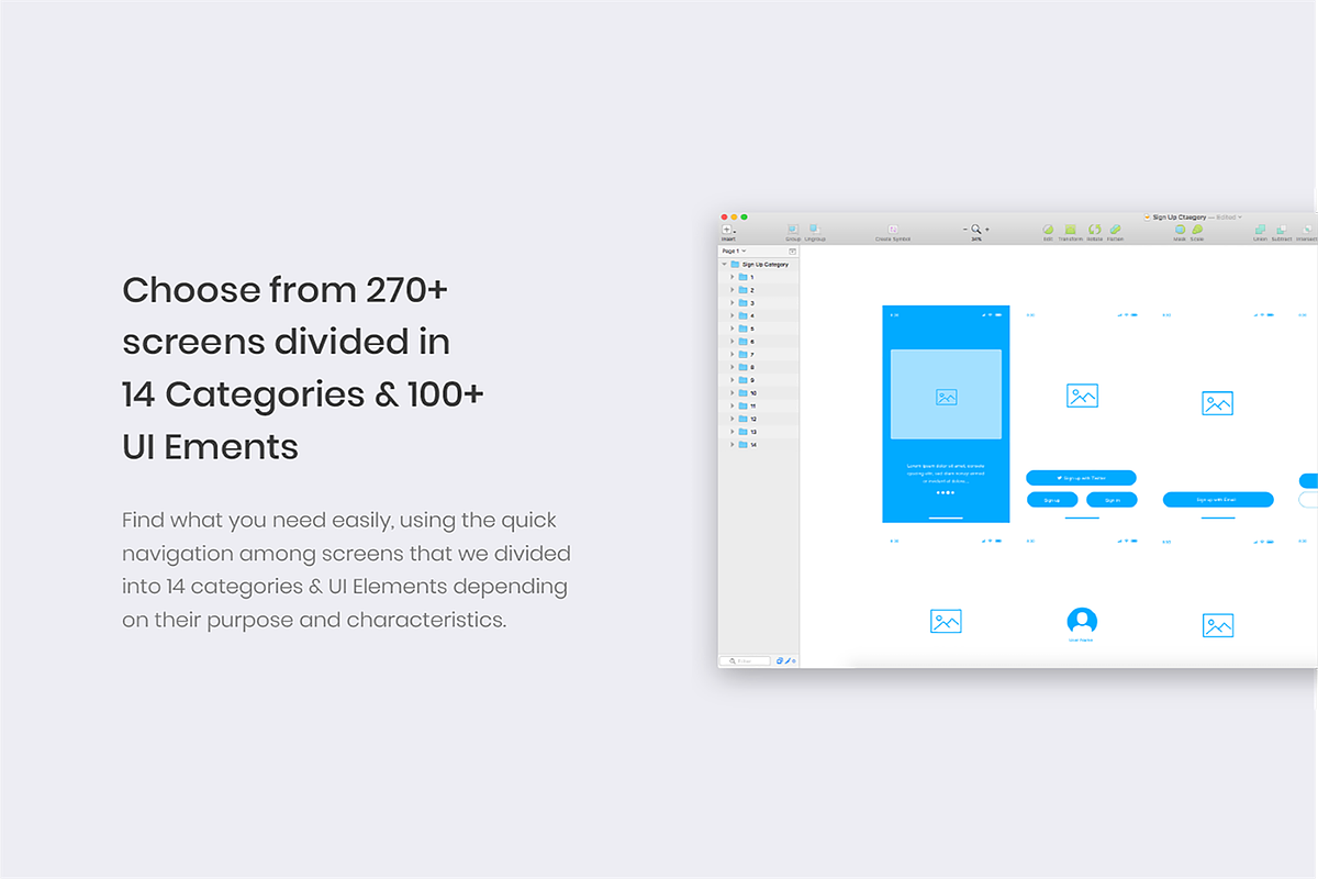 Mountain IOS UI Wireframe Kit, a Wireframe Template by Ice App Ui Kit (Photo 5 of 9)