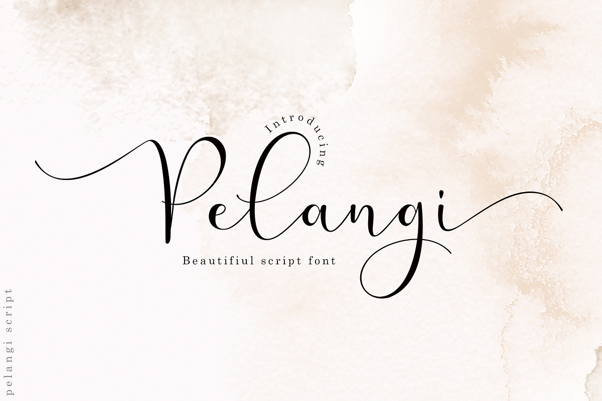 Pelangi script, a Script Font by Sulthan Studio (Photo 1 of 9)