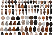 Natural hair clipart, an Illustration by Elenbushe (Thumbnail 2 of 19)