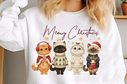 Cute Christmas Cats Wall Art PNG, an Illustration by Libby Wishes (Thumbnail 8 of 8)