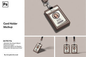 Card Holder Mockup, a Product Mockup by graphicsecond
