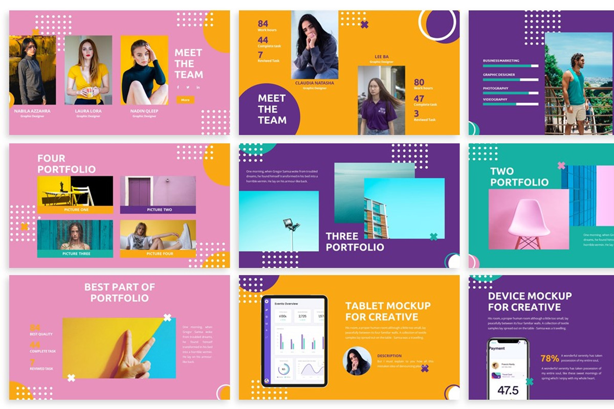 Fancy - Colorful Powerpoint Template, a Presentation Template by ...