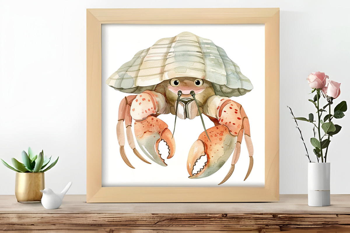 Watercolor Under the Sea Clipart, an Illustration by DreamCafeArt (Photo 6 of 8)