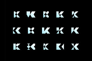 Letter K Geometric Collection Logo, a Branding & Logo Template by ika trisiana