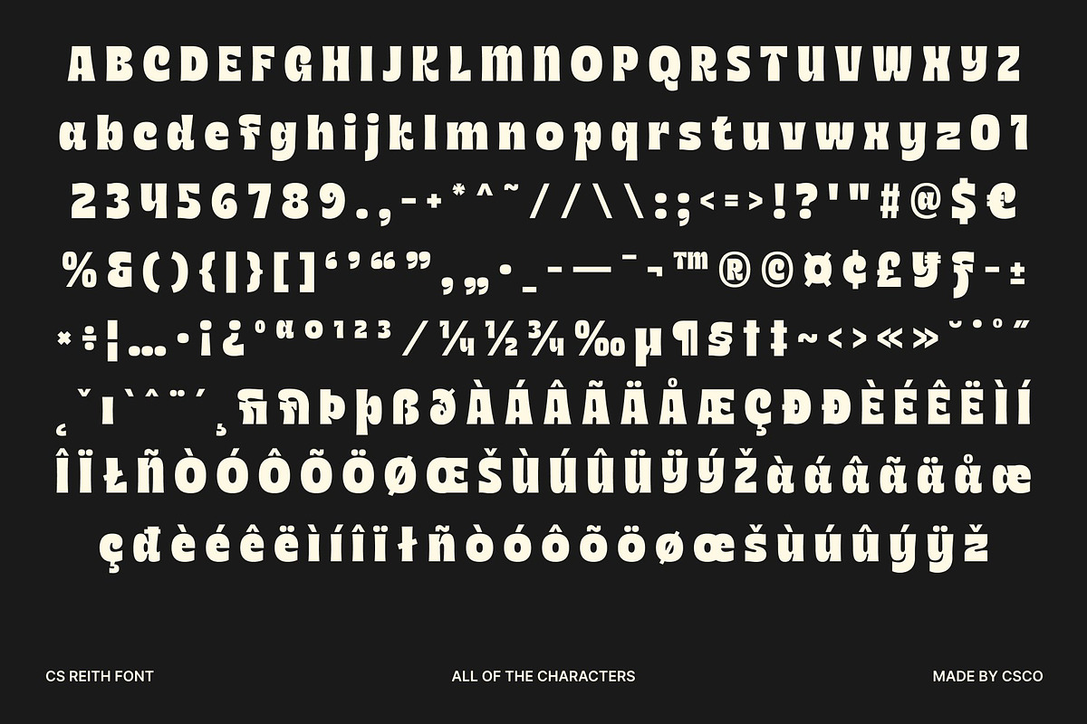 CS Reith – Bold Sans Serif, a Sans Serif Font by Craft Supply Co. (Photo 8 of 8)