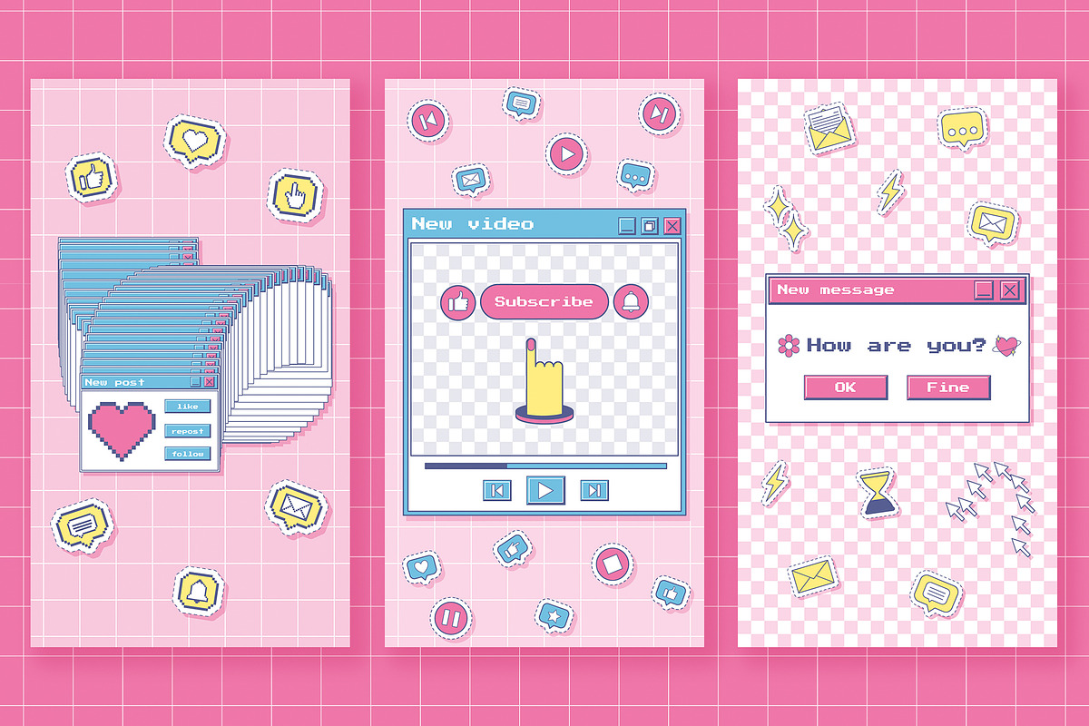 Retro windows collection, an Object Graphic by Valeria Soloveva (Photo 5 of 8)