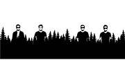 Woodland Landscape Silhouette, an Object Graphic by Creativeshirt (Thumbnail 4 of 18)