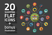 Shopping Flat Icons, an Icon by Creative Ink (Thumbnail 1 of 3)
