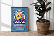 Retro Back to School Flyer Template, a Flyer Template by Tiptop Graphic (Thumbnail 2 of 5)