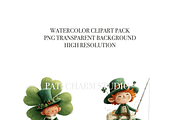 30 Leprechaun Clipart, a Decorative Illustration by Pati Charm Studio (Thumbnail 4 of 8)