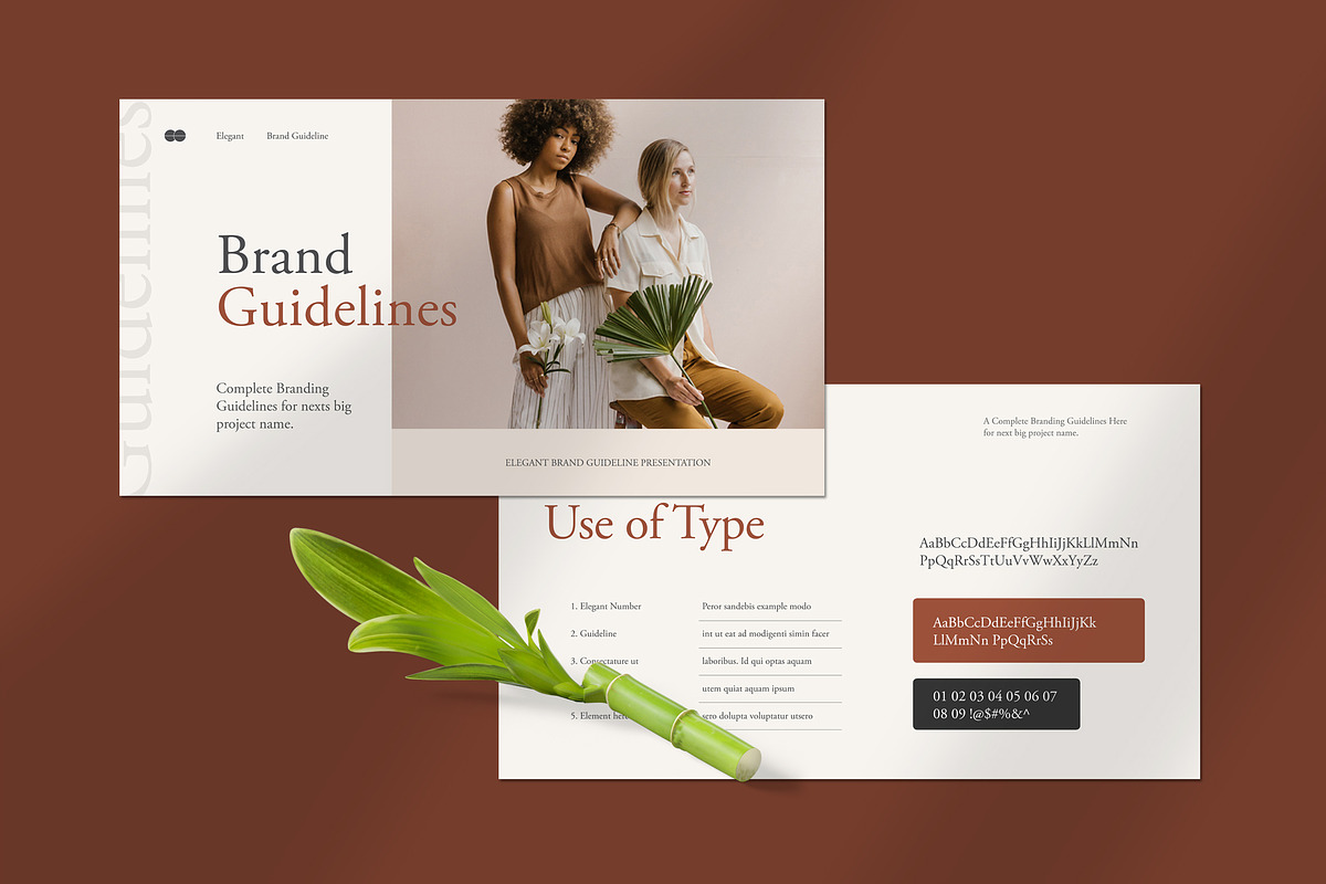 Brand Guidelines Template, a Presentation Template by UpSolution (Photo 4 of 8)