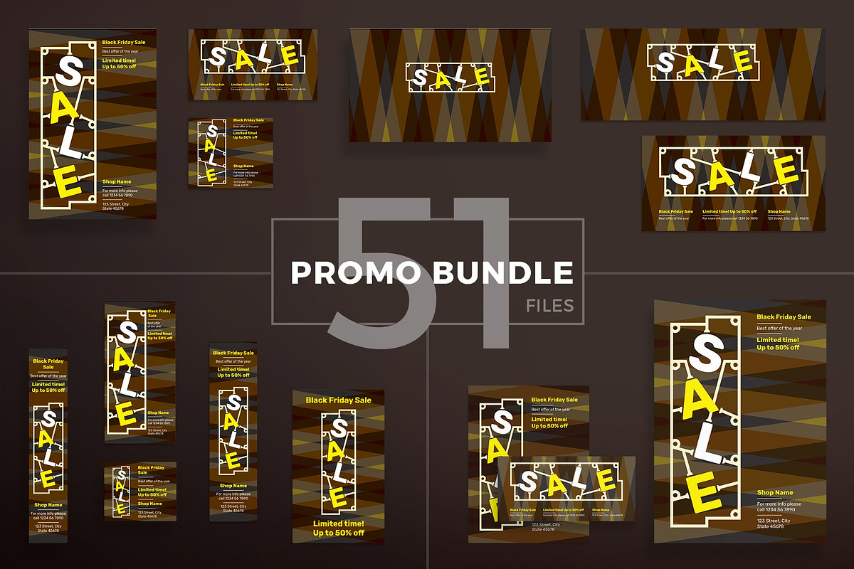 Black Friday Template Bundle Sale, a Marketing Template by Amber Graphics (Photo 9 of 11)