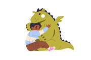 Cute, happy children hugging set, a Person Illustration by PaperTrident (Thumbnail 4 of 7)