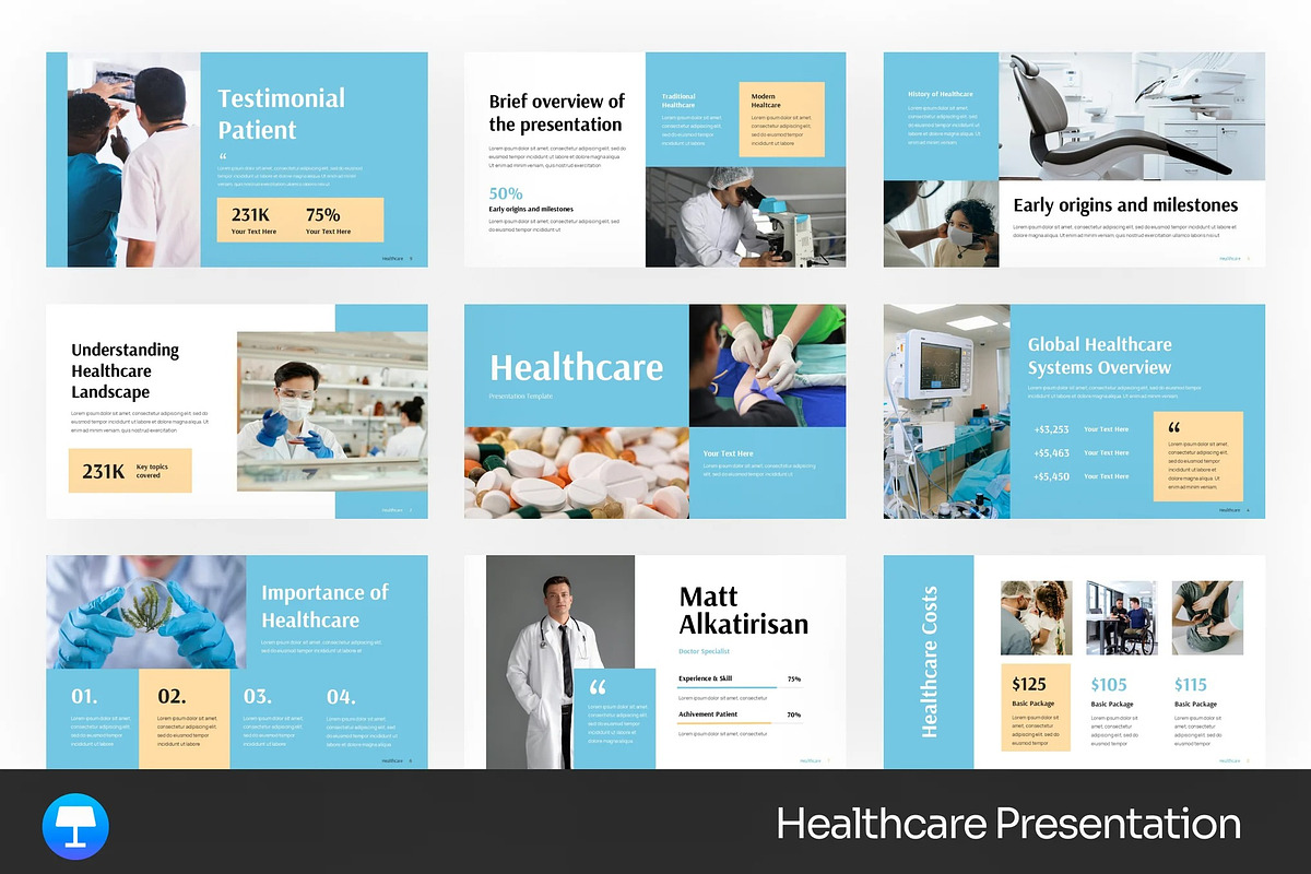 Healthcare Keynote Templates, a Presentation Template by Fit-tee (Photo 1 of 4)