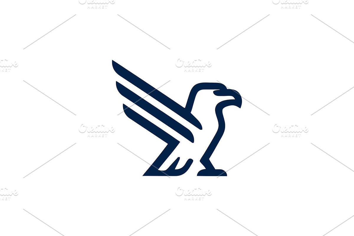 Griffin heraldic outline emblem