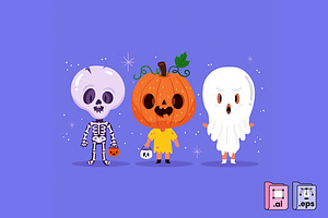 Halloween Characters, a Person Illustration by MISS CHATZ