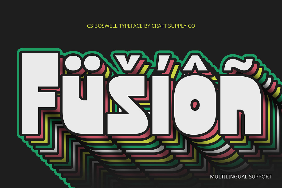 CS Boswell – Bold Font, a Sans Serif Font by Craft Supply Co. (Photo 10 of 16)