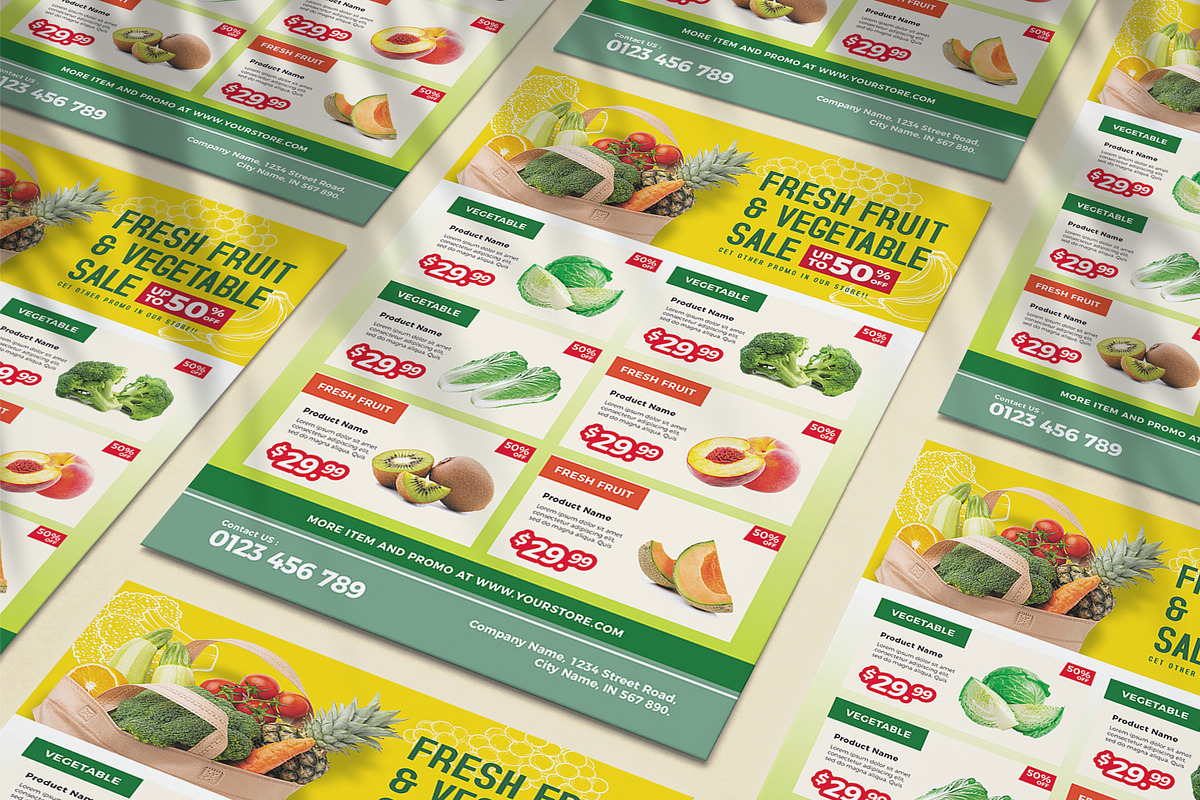 Supermarket Grocery Flyer Template, a Flyer Template by jobnabru (Photo 1 of 2)