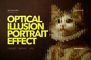 Optical Illusion Portrait Effect