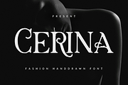 Cerina - Fashion Handdrawn Font, a Serif Font by Pandeka Studio (Thumbnail 1 of 9)