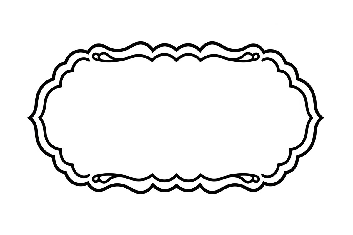 Wavy Scalloped Label Frame Bundle, an Illustration by musafir_fashion (Photo 19 of 51)