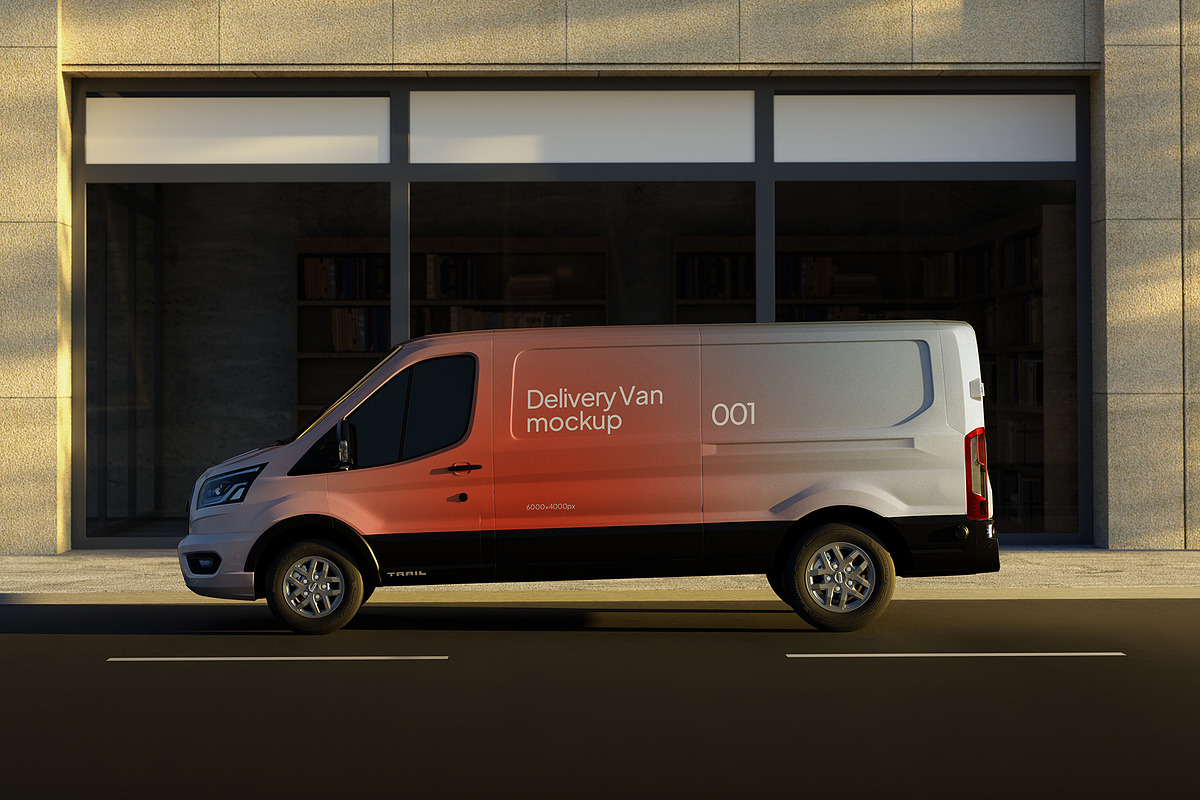 Van Mockup, an Advertising Mockup by Croma Studio (Photo 3 of 4)