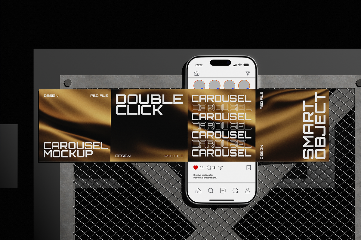 Carousel Mockup, an Advertising Mockup by Unerispace (Photo 3 of 4)