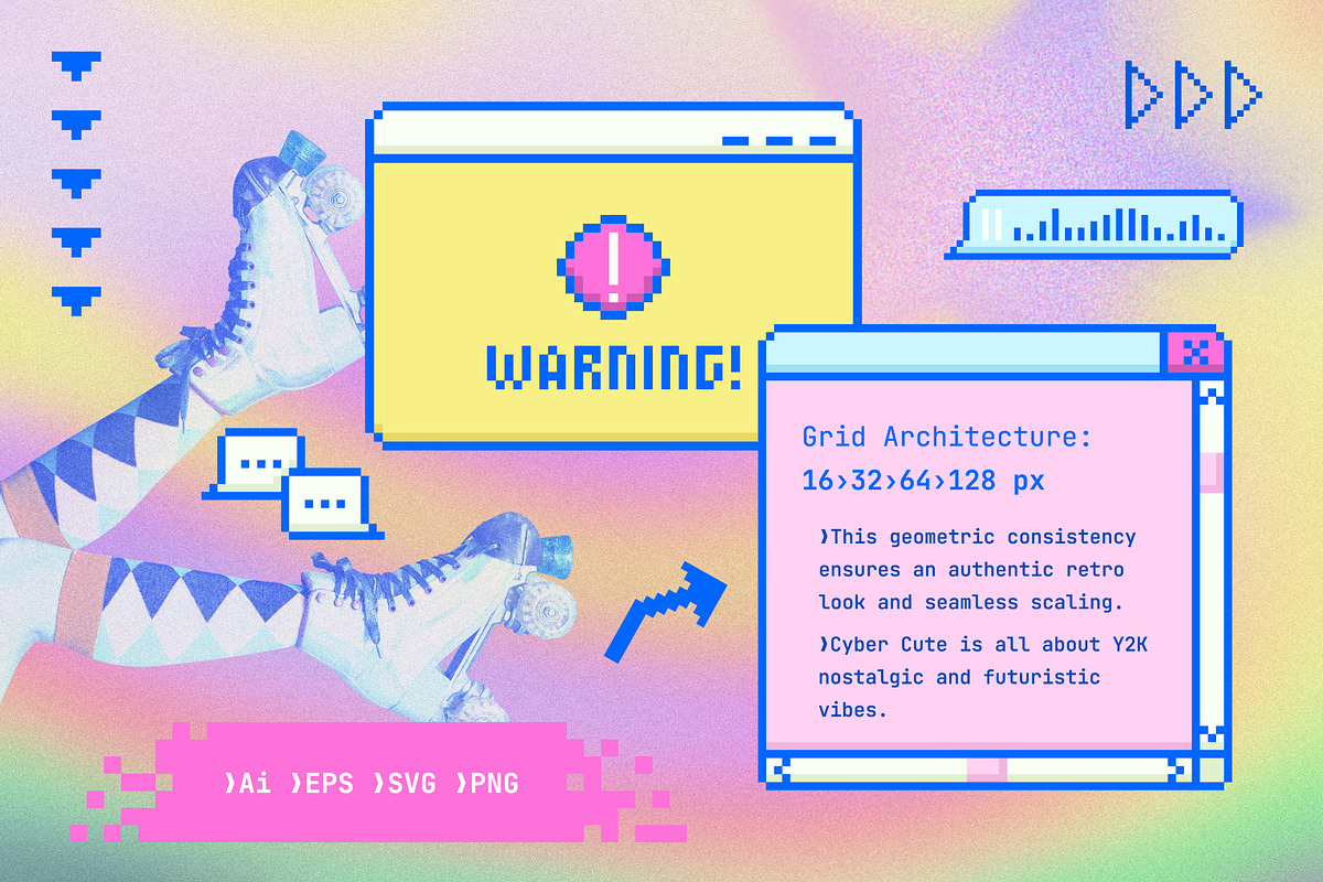 Cyber Cute: 230+ Pixel Art Elements, an Object Graphic by IuliiaSavko (Photo 3 of 9)