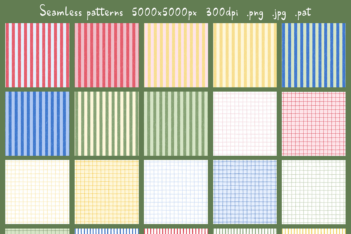 Picnic time - whimsy summer patterns, a Pattern Graphic by alenaganzhela (Photo 6 of 16)