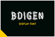 Boigen - Modern Display Font, a Font by Mightyfire (Thumbnail 1 of 3)