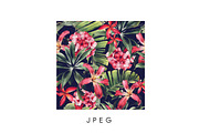 Seamless tropical patterns, a Pattern Graphic by ollalya (Thumbnail 7 of 17)