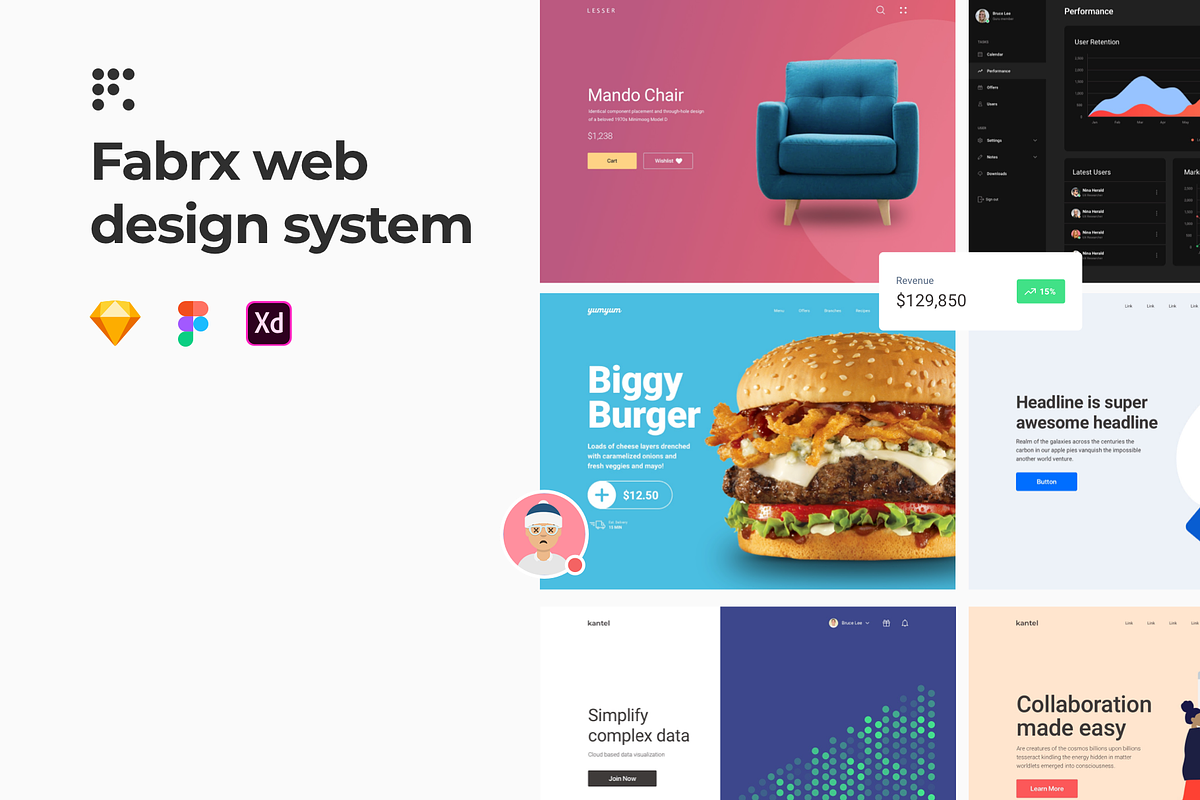 Fabrx Design System Bundle, an UI Kit Template by Fabrx Design