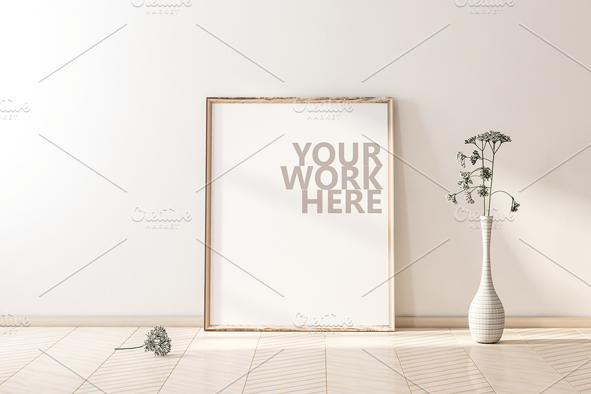 13 new PSD Frame Mockups, a Print Template by Radmila (Photo 3 of 9)