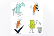 10 Fun Character Illustration, an Illustration by Spojeeto Devices Mockups (Thumbnail 3 of 3)