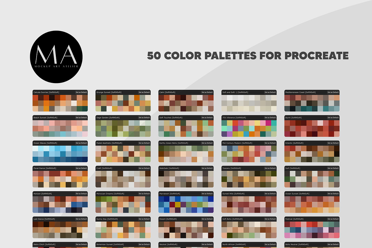 MEGA Procreate Brush Pack, a Brush Add-On by Mockup Art Atelier