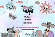 Pastel Goth Halloween creepy bundle, a Seasonal Illustration by Huxmay (Thumbnail 2 of 16)
