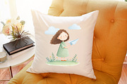 Whimsical Girls Clipart Set, an Illustration by Sublimation Artist (Thumbnail 6 of 6)