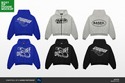 Zipper Hoodie Mockup | Boxy Cut, a Hoody Mockup by Irhasalfahad (Thumbnail 5 of 5)
