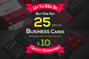 25 Business Cards Bundle, a Business Card Template by Genereux Art (Thumbnail 1 of 7)